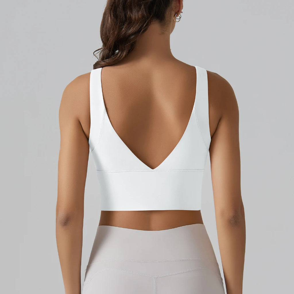 Women’s Yoga Sports Bra | Shockproof Fitness & Running Tank Top