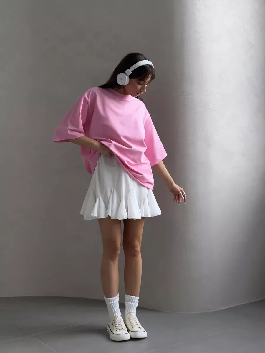 Women’s Oversized Cotton T-Shirt | Casual Summer Loose Fit Tee