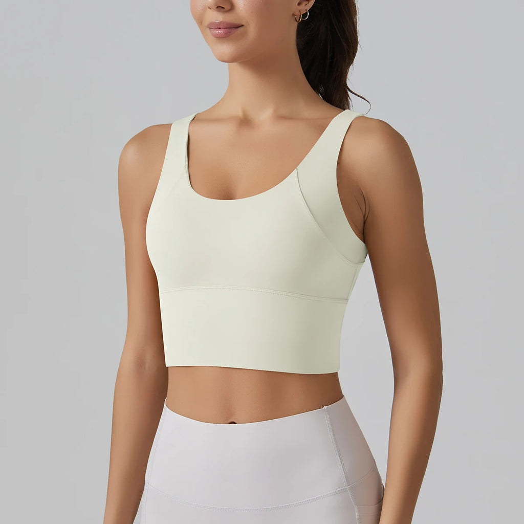 Women’s Yoga Sports Bra | Shockproof Fitness & Running Tank Top