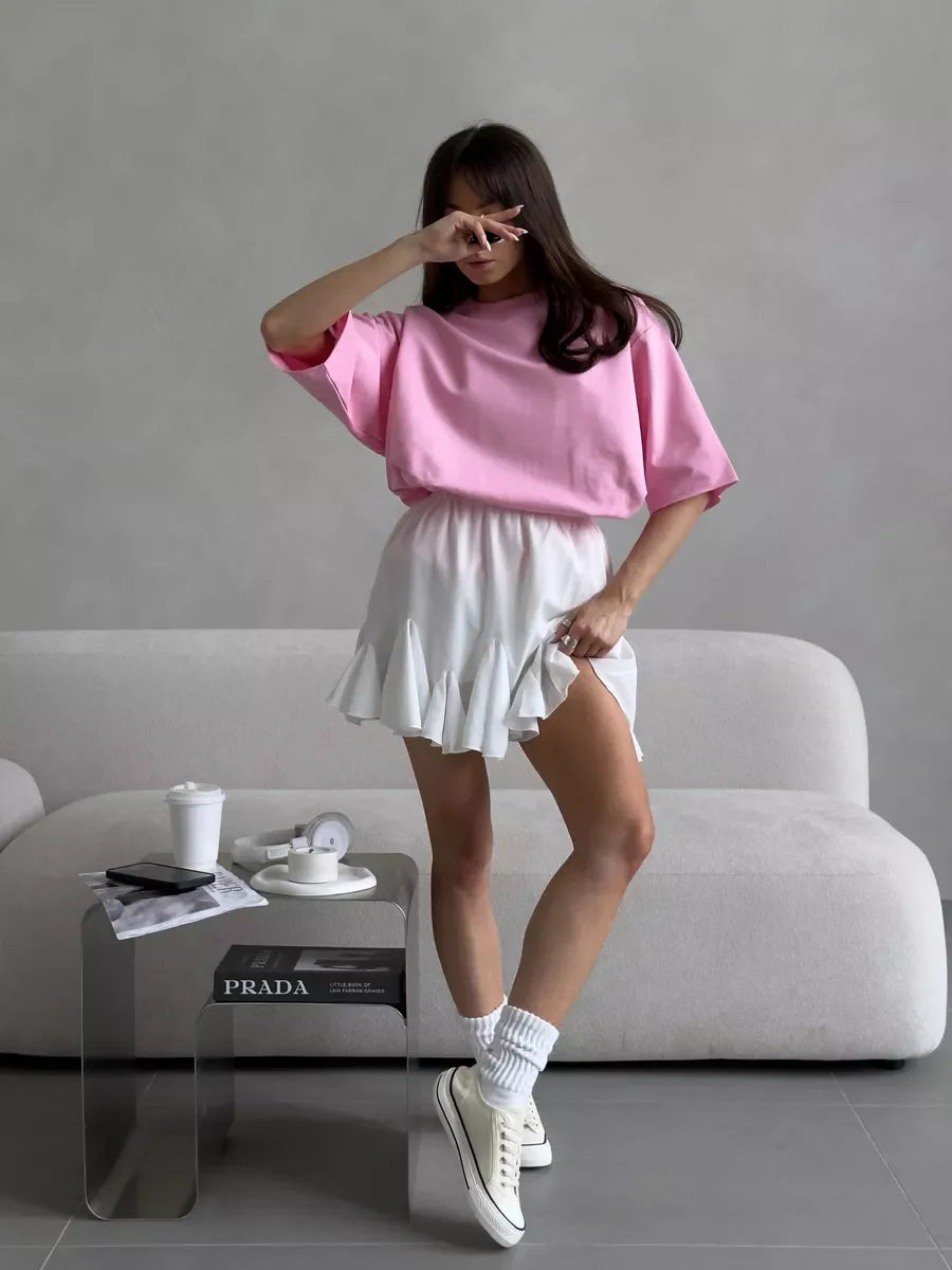 Women’s Oversized Cotton T-Shirt | Casual Summer Loose Fit Tee