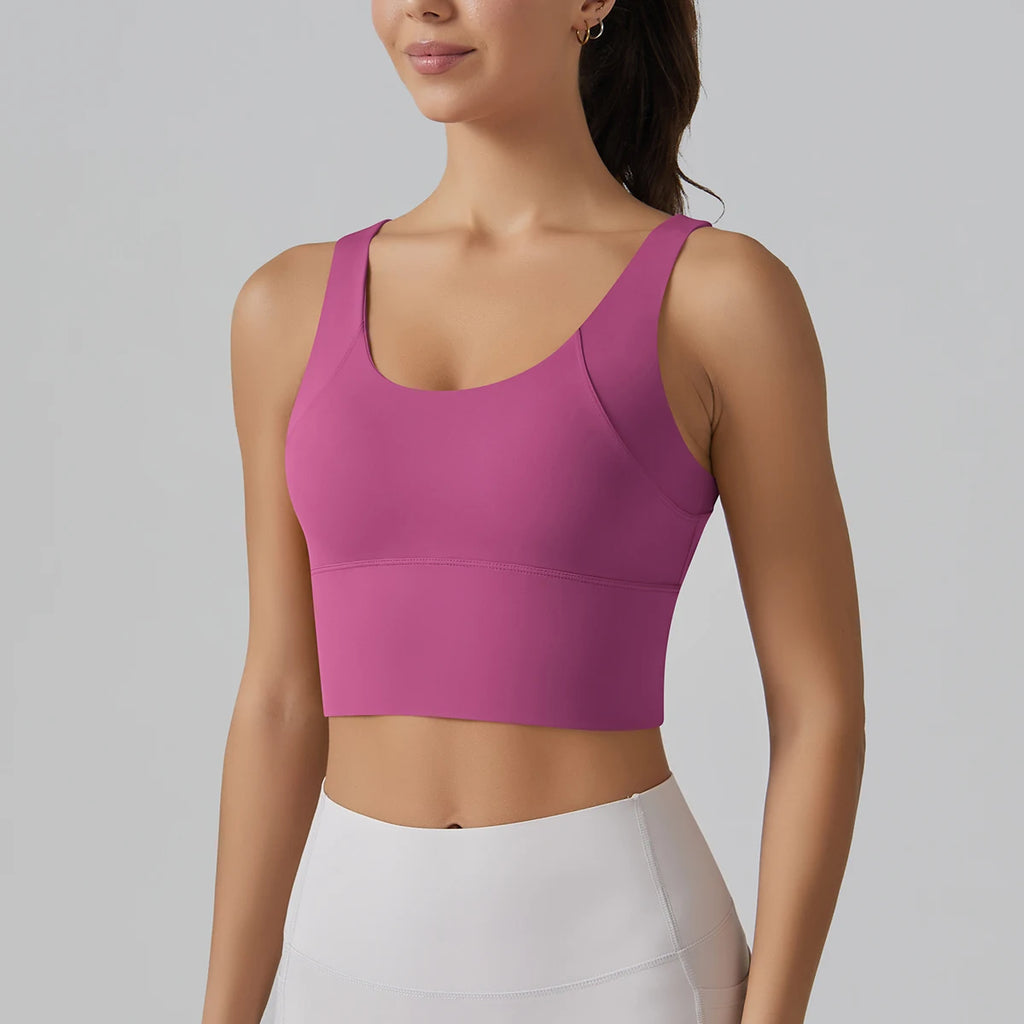 Women’s Yoga Sports Bra | Shockproof Fitness & Running Tank Top