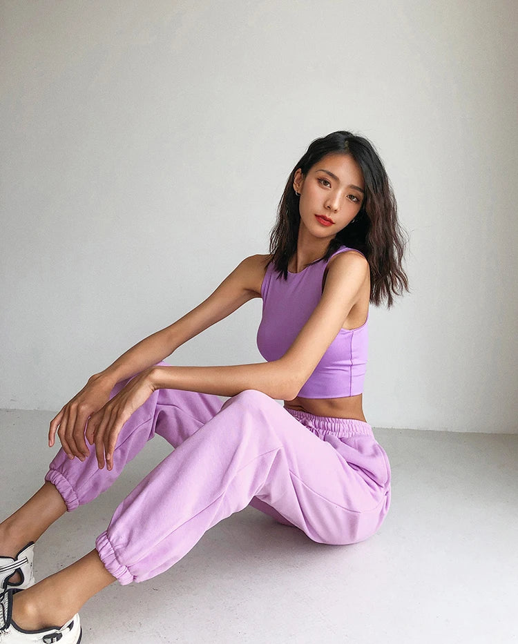 Women’s Slim Tank Top | Sleeveless O-Neck Summer Crop Tee