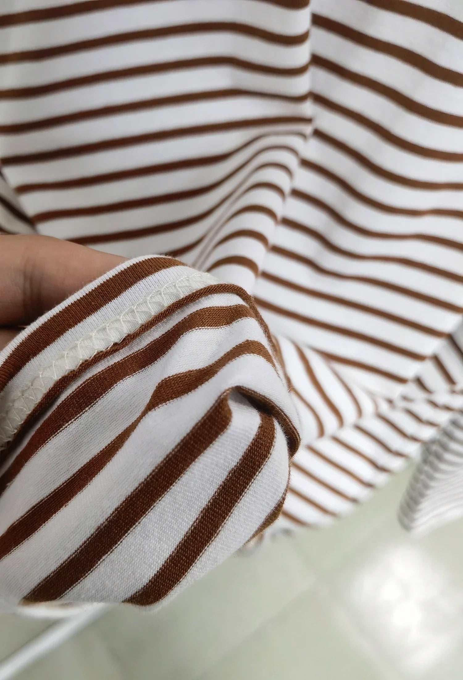 Women’s Striped Long Sleeve T-Shirt | Casual Loose Cotton Tee