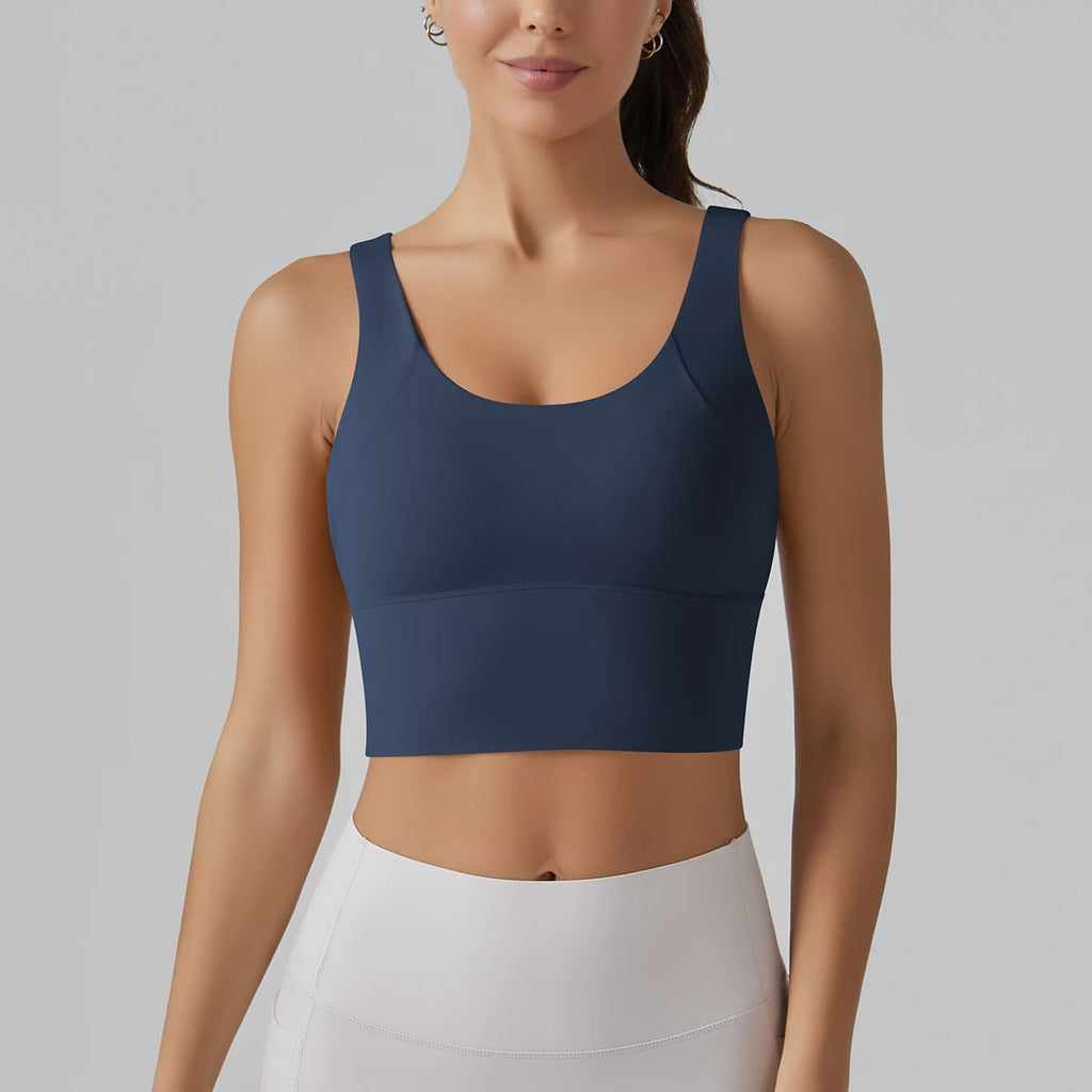Women’s Yoga Sports Bra | Shockproof Fitness & Running Tank Top