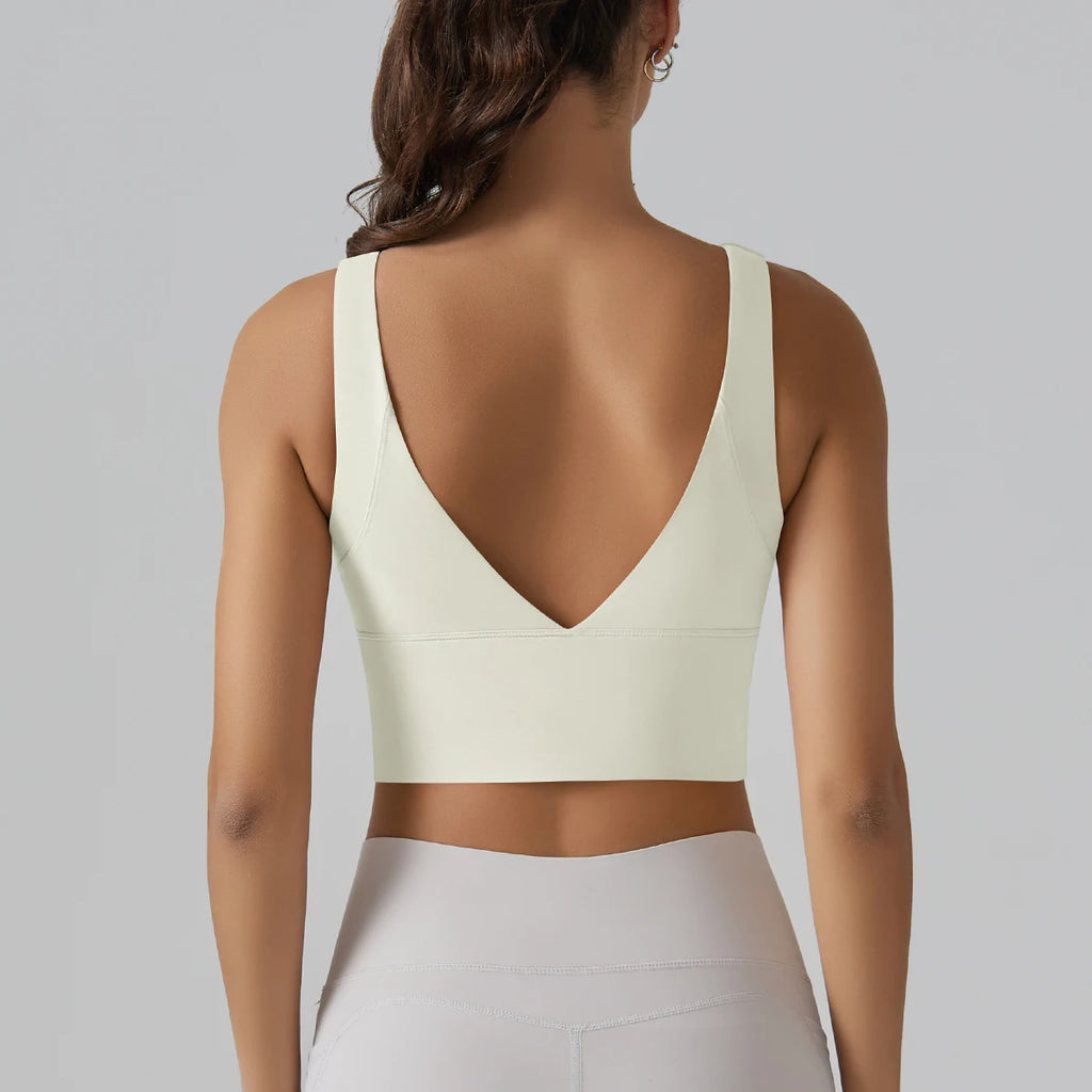 Women’s Yoga Sports Bra | Shockproof Fitness & Running Tank Top