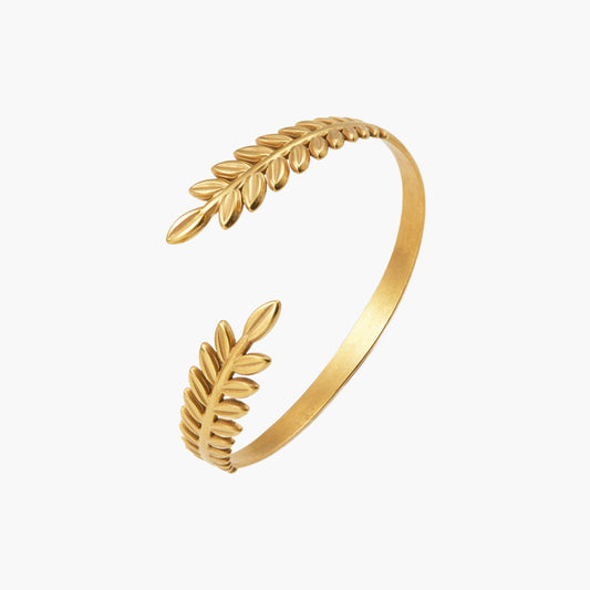 Leaf Cuff Bracelet in Gold & Silver