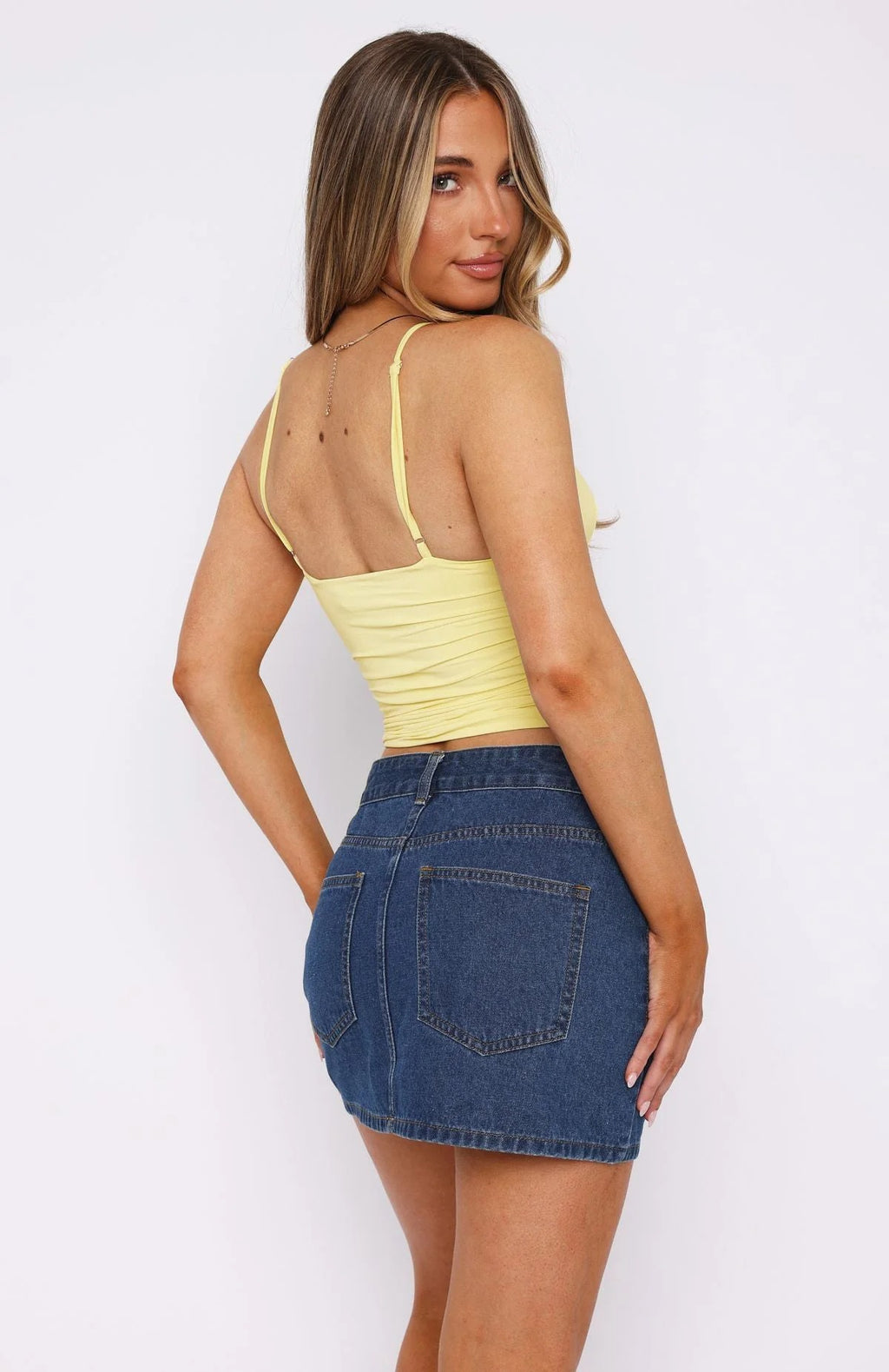 Women’s Ruched Bodycon Camisole | Sleeveless Solid Sexy Y2K Party & Club Top