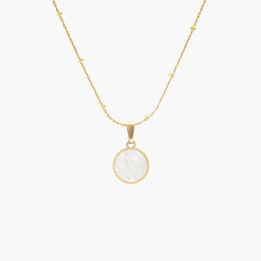 Pearl Long Necklace in 14k Gold
